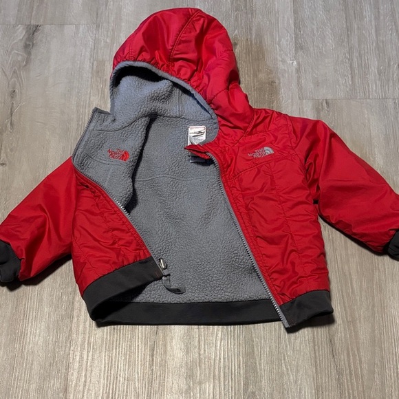 The North Face Other - The North Face Red and Gray Fleece-Lined Jacket- Reversible